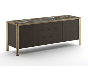 GRANDANGOLO - Wooden sideboard with drawers _ F.lli Orsenigo